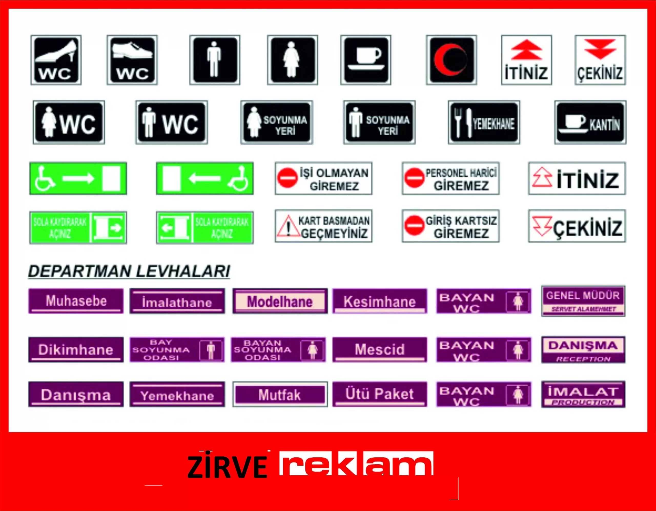 YÖNLENDİRME LEVHALARI
